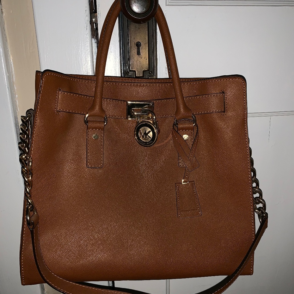 Michael Kors Hamilton Large Tote in Luggage